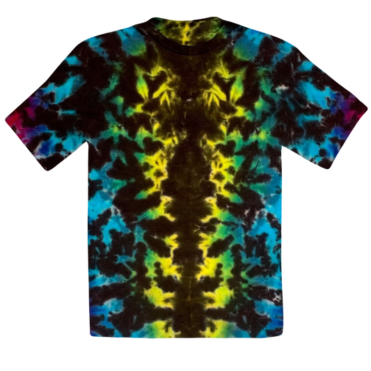 Black Rainbow Psychedelic Scrunch Youth T-Shirt #6