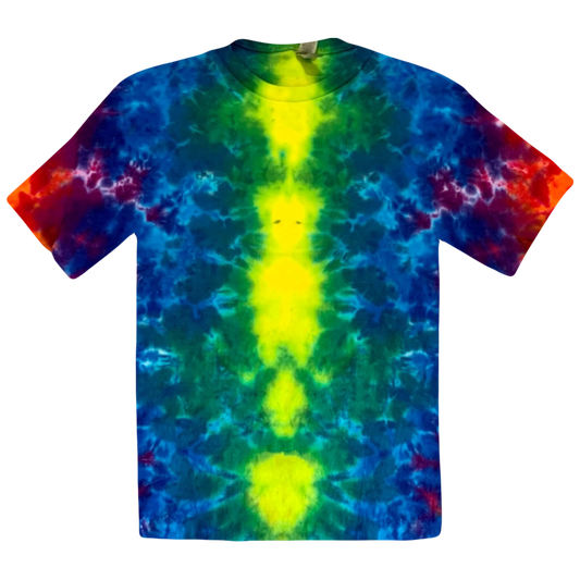 Rainbow Psychedelic Scrunch Youth T-Shirt #3