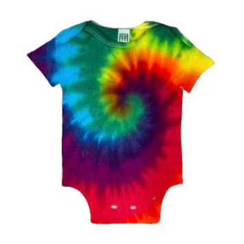 Rainbow Spiral Baby Onesie #1