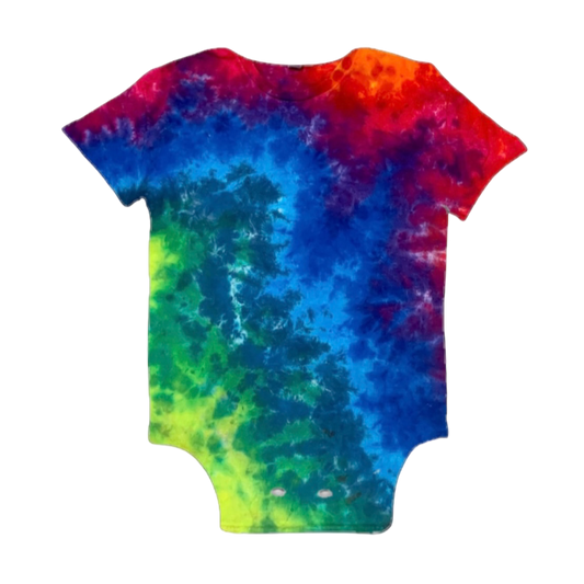 Rainbow Scrunch Baby Onesie #2