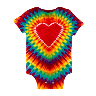 Rainbow DNA with Heart Baby Onesie #12