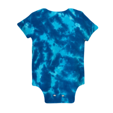 Blue Scrunch Baby Onesie #15