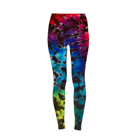 Black Rainbow Scrunch Leggings #7